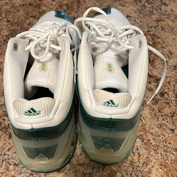 Adidas shoe size 15, color is white forest green - Picture 2 of 6